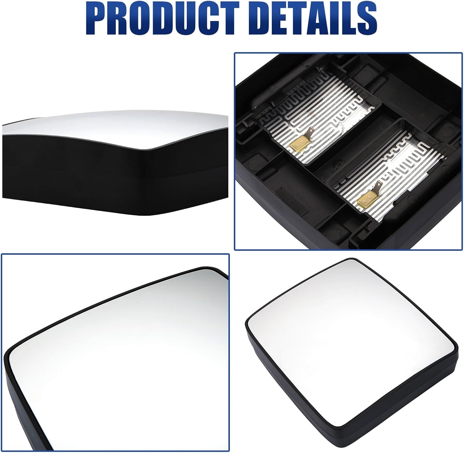 High Soar Lower Mirror Glass for Kenworth T680 T880 2013-2019,Lower Small Mirror Glass with Defrost Heated Function Replacement for Kenworth T680 T880 Driver/Left & Passenger/Right Universal side
