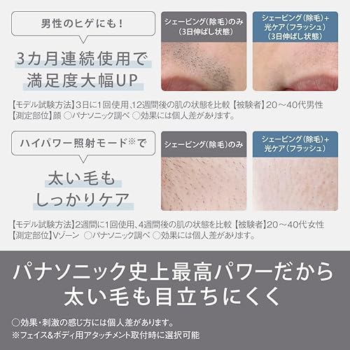 Miniatura 6 de Panasonic ES-WG0A-H Luz Salón de Belleza SMOOTHEPI Enfriamiento x alta potencia (AC100V) Gris Japón Importación Nuevo