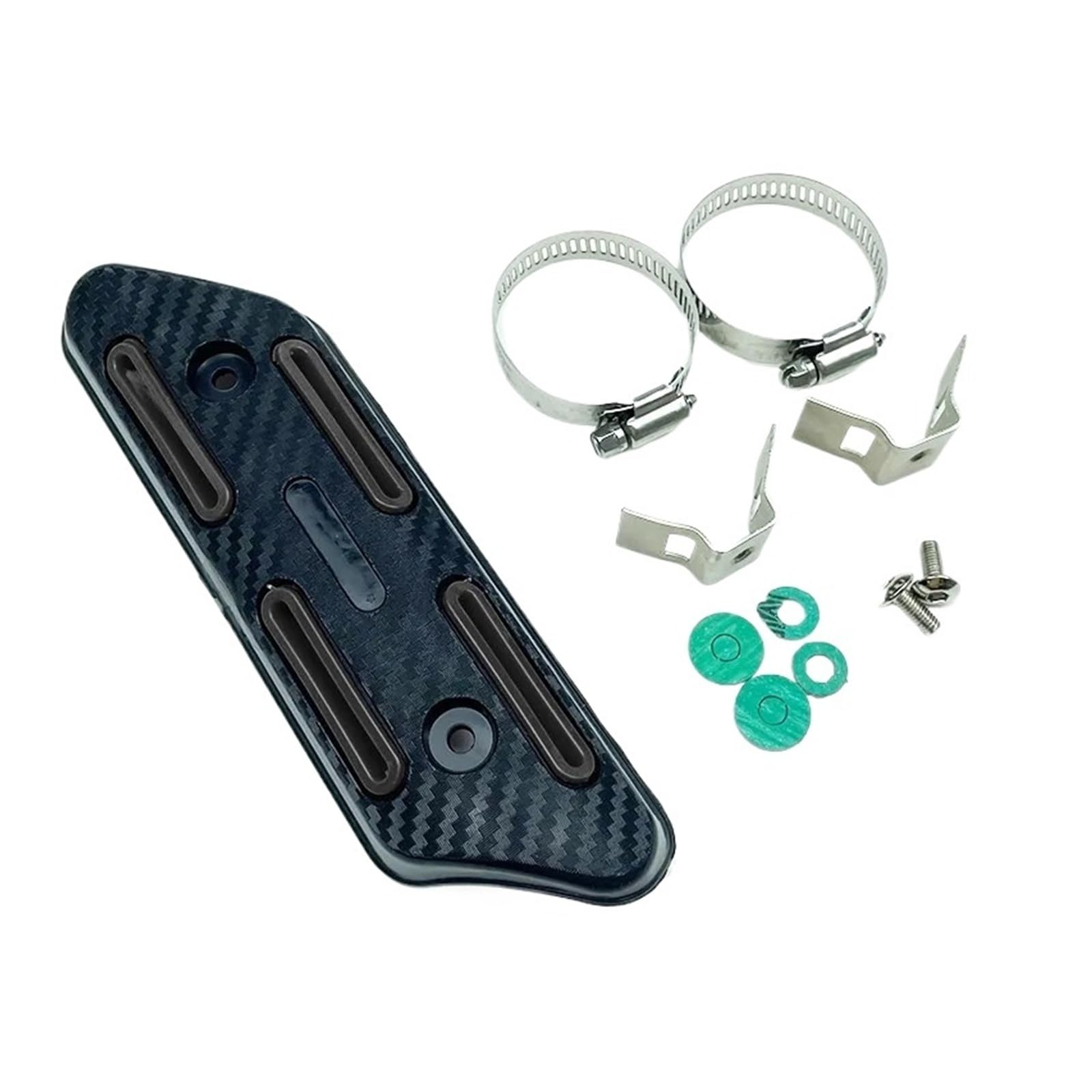 Pdanbd A Exhaust Heat Shield Universal Motorcycle Exhaust Heat Shield Protector Nti-Scalding Guard Cover Pipe Protection Motorbike Protective Parts