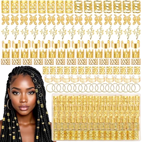 220 piezas pinzas doradas para trenzas de cabello miniatura 1