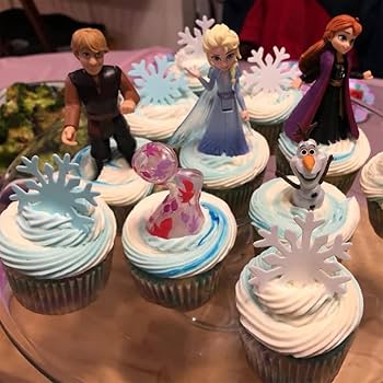 50 Essbare Schneeflocken Tortendeko – Blau-weiße Cupcake Topper Aus Papier, 5x5 Cm, Leicht, In Kunststoffbox, Winter-Deko Für Geburtstag, Weihnachten & Winterpartys