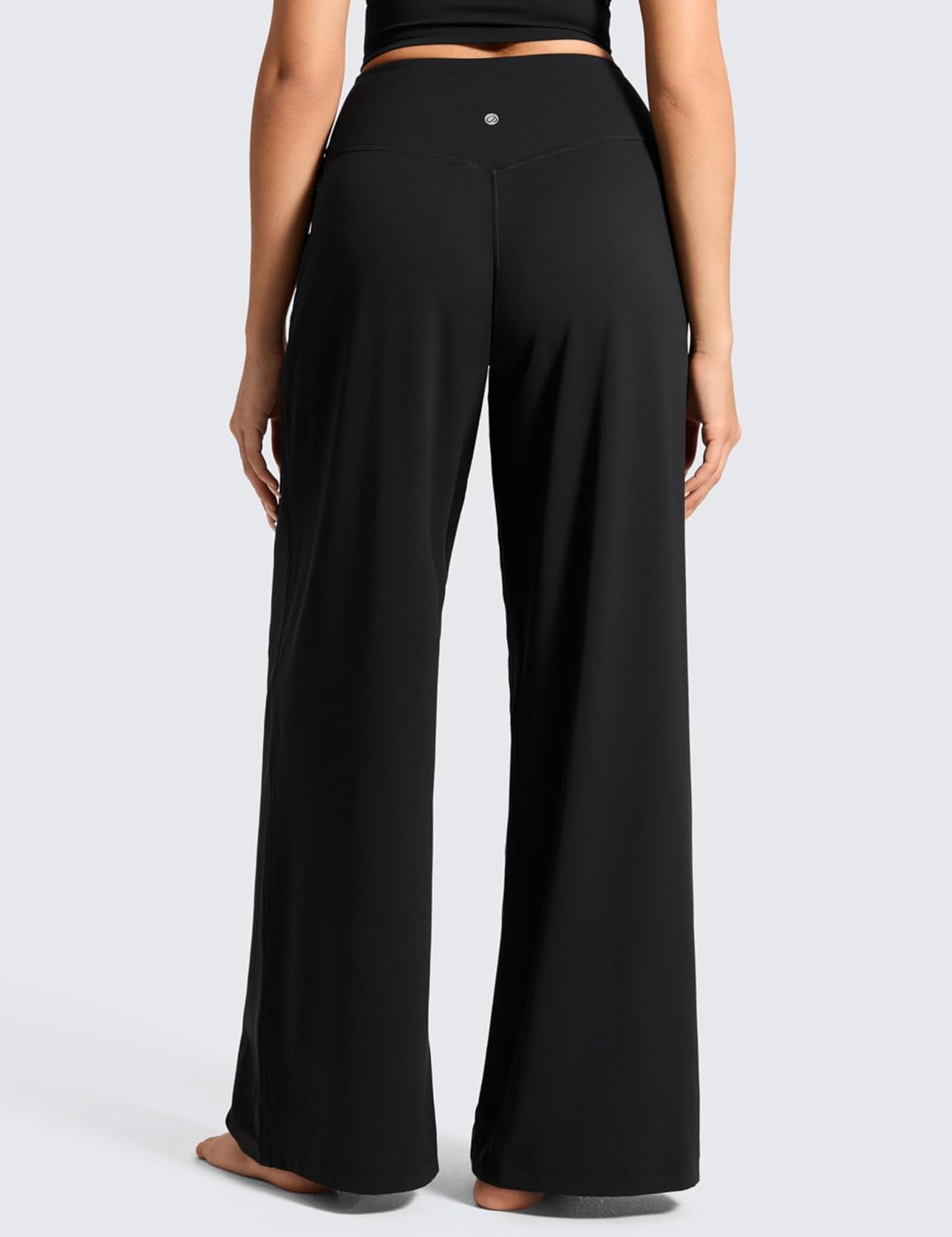 CRZ YOGA Butterluxe Palazzo Pants Pockets 30" - Front Pleated High Waisted Yoga Lounge Casual Wide Leg Buttery Soft - Image 2