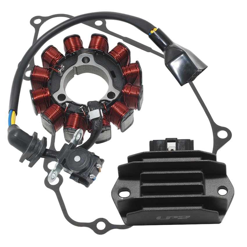 Stator Coil Rectifier Stator Gasket for Honda 2018 CRF250 CRF250R AC,2020 CRF250R CRF250RK,2019-2020 CRF250 CRF250R Stator Coil 31120-K95-A21 31120-K95-A41 Rectifier 31600-KZL-931
