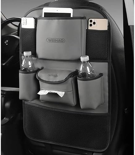 Miniatura 7 de TUMECOS Soporte para bolso de coche entre asientos, organizador de automóvil para reposabrazos central, bolsa de almacenamiento para automóvil,