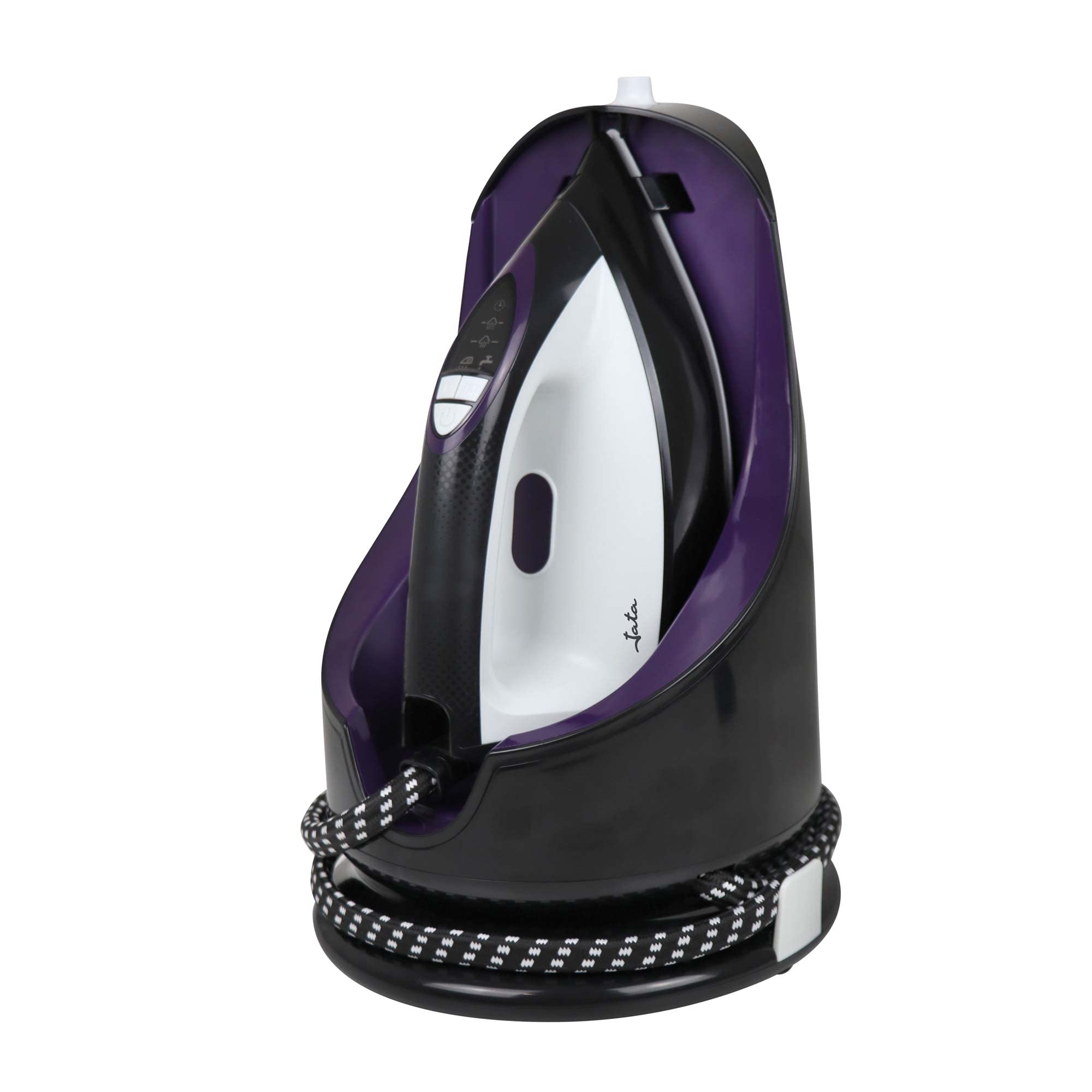 JATA JECP8522 - Centrum prasowania z ceramiczną podeszwą 3.200 W. Żelazko pionowe, Super para. Pojemność 1,7 l. Wydajność 7 barów. Stała para 130 g/min