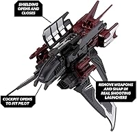 Vista 4 de Interplay UK Snap Ships Locust K.L.A.W. Stealth Craft - 36 piezas - A partir de 8 años