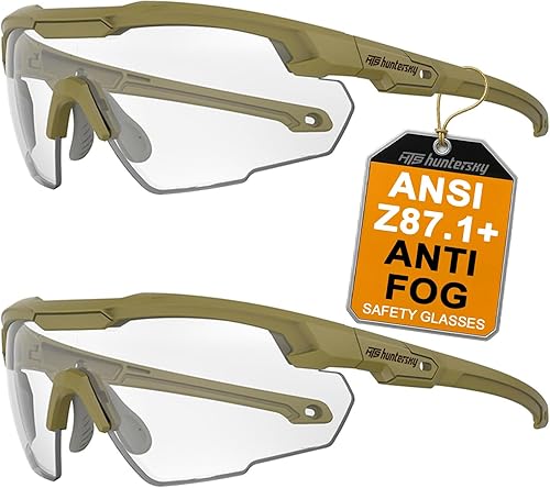 Miniatura 13 de Gafas de tiro tácticas balísticas ANSI Z87+UV400 gafas protectoras Lente verde S57/amarillo antivaho