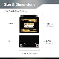 Vista 3 de Baterías de 12 voltios para motocicletas, marca ExpertPower
