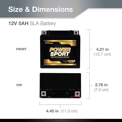 Miniatura 3 de Baterías de 12voltios para motocicletas, marca ExpertPower