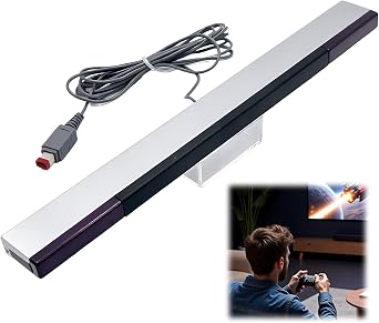 Replacement Sensor Bar Compatible with Nintendo Wii & Wii U Console, Wii Sensor Bar USB for Precise Motion Tracking and Gaming