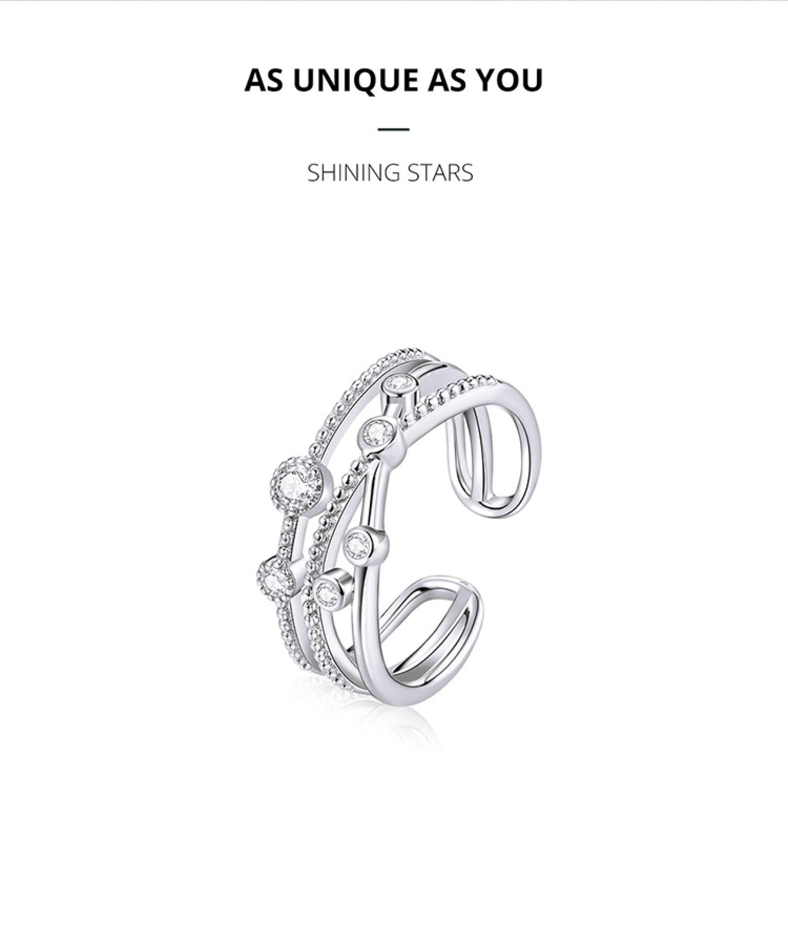 Anelli da dito da donna in argento sterling, stella