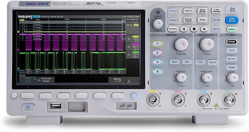 Siglent Technologies SDS1104X-U 100MHz Super Phosphor Digital Oscilloscopes 4 Channels