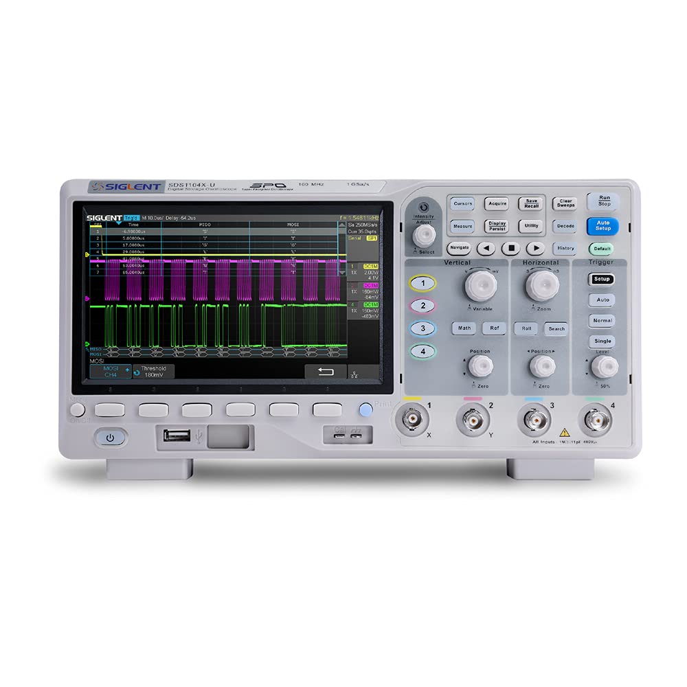 Siglent Technologies SDS1104X-U 100MHz Super Phosphor Digital Oscilloscopes 4 Channels - Review, Price and Buying Guide