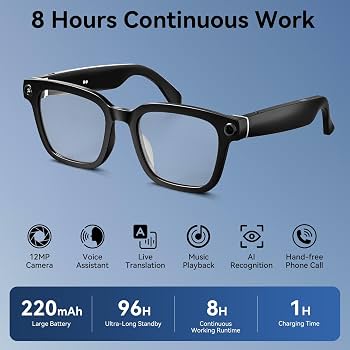 Amazon.com: AI Smart Glasses with Camera, 1080P Video Recording