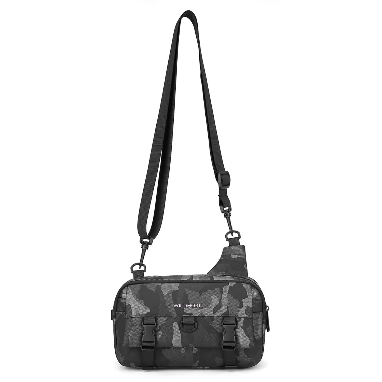 Camo Crossbody Sling Bag for Men | Stylish Messenger & Shoulder Bag with Adjustable Strap | Water-Resistant Polyester Travel Sling for Daily Use & Outdoor Activities-image-22