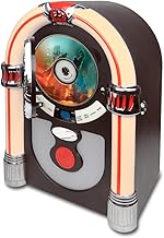 CD Jukebox with Bluetooth, Mini Digital Tabletop Juke Box Speaker Retro ...
