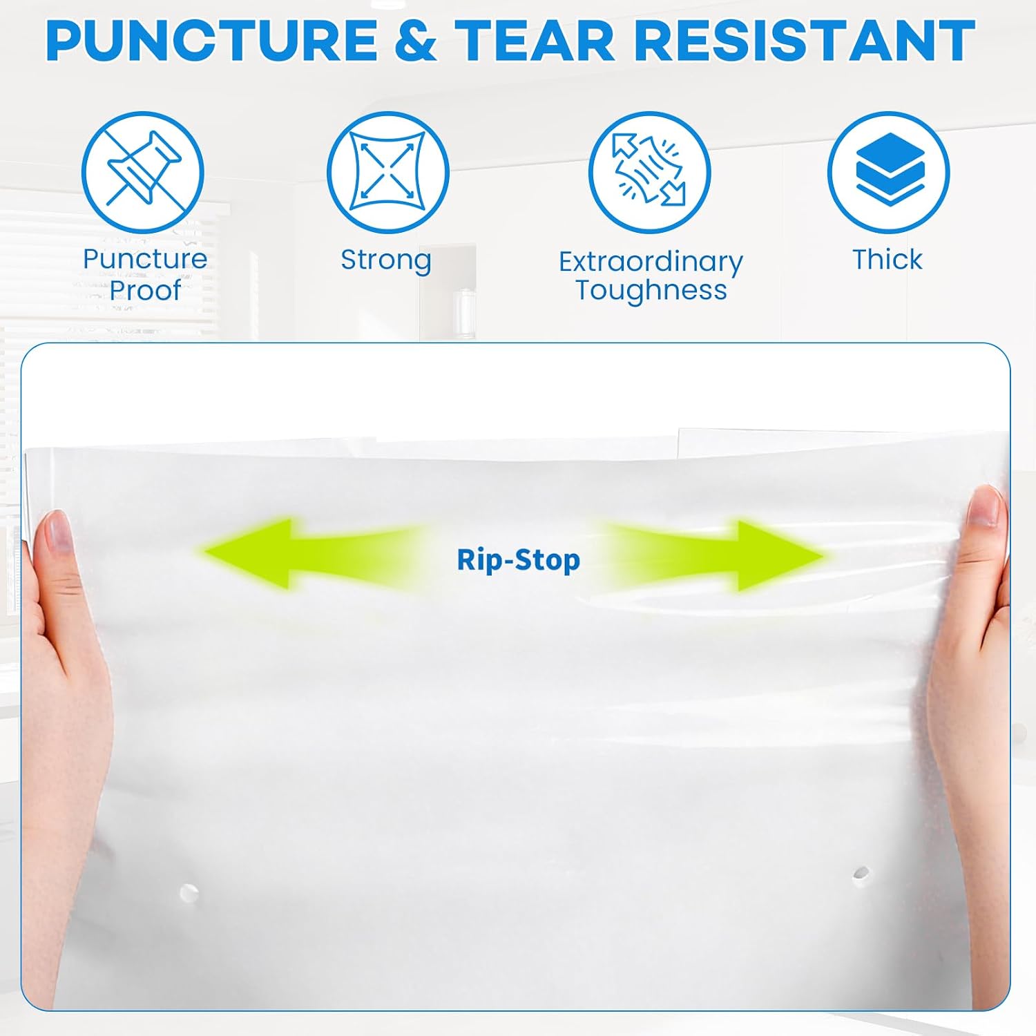 80-pack Heavy Duty Trash Compactor Bags, White, 2.6 Mil, for 15-Inch Rectangular Drawer Compactors, with Pre-Punched Holes and Twist Ties