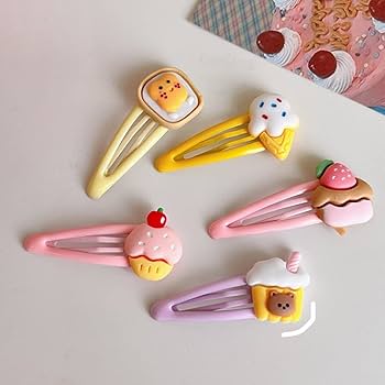 Amazon.co.jp: ヘアクリップ 20 個のクリップパターンデザート