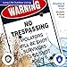 No Trespassing Sign, Violators Will Be Shot, 10x14 Inches, Rust Free .040 Aluminum, Fade Resistant, Made in USA