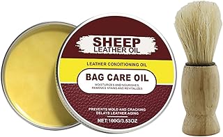 ブーツ用レザーコンディショナー,約100グラム ポリッシュクリーナー ブラシ付き | レザージャケットコンディショナー - 日焼けで割れたバッグ、シューズ、サドル、自動車、ソファ、家具を柔らかくし、再生し、修復するための皮革ケア