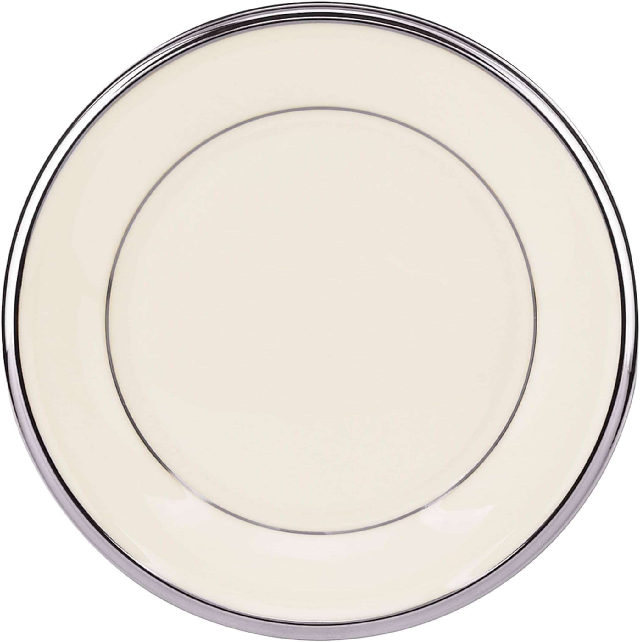 Solitaire Platinum Banded Ivory China Butter Plate