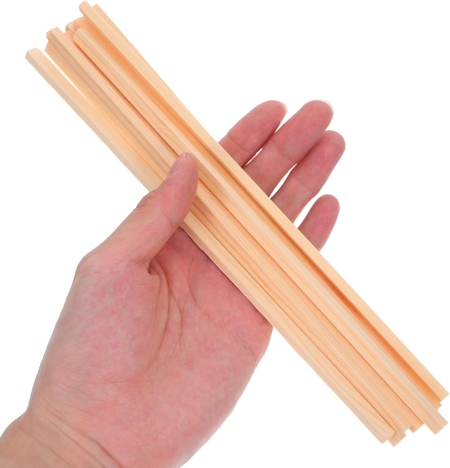 10pcs Wood Dowels for Crafts Model Ship and Model Car Building Sturdy Wooden Sticks for DIY Wooden Craft Projects Educational Activities and Water Navigation