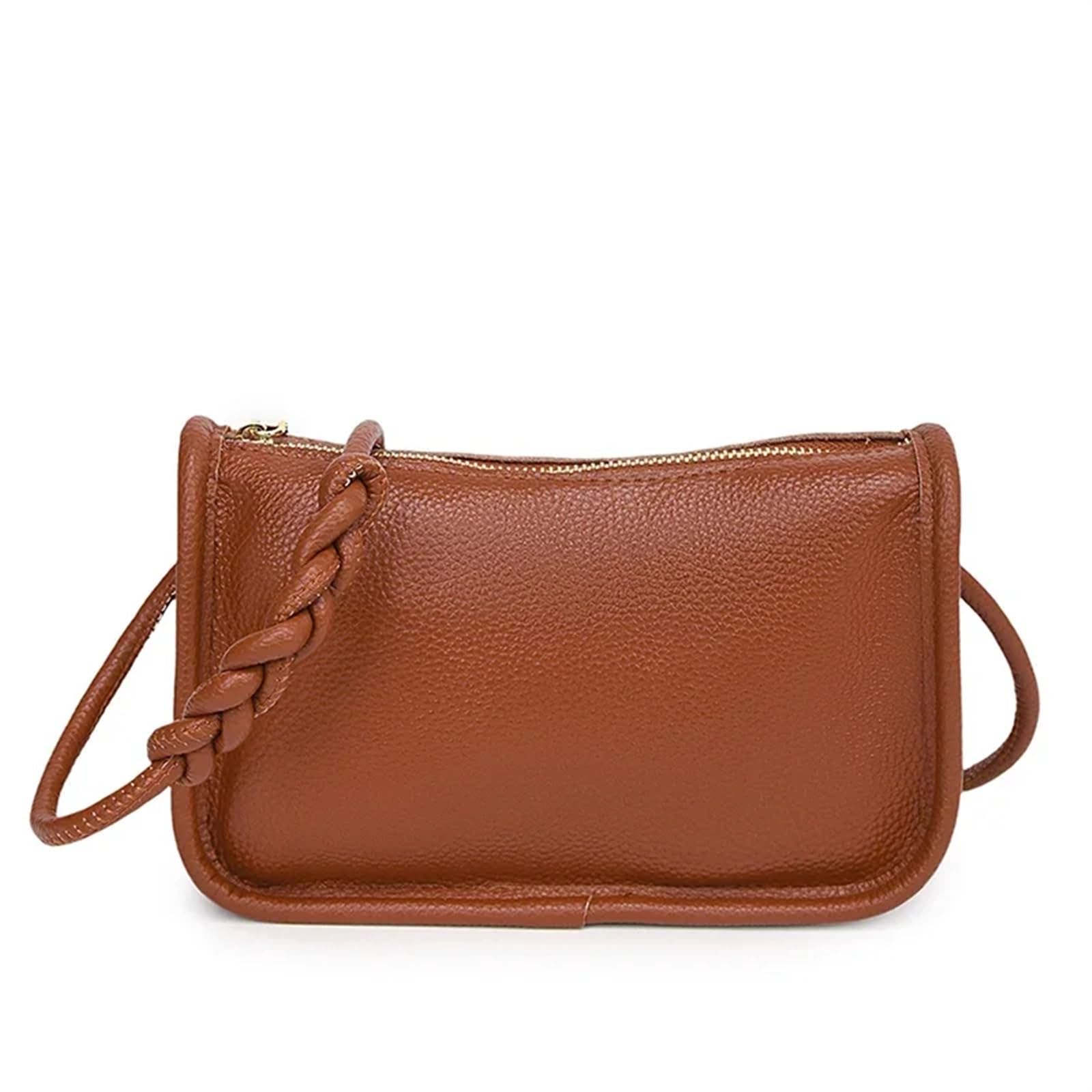 LXLAEOANG Crossbody Bags for LadiesLeather Fashion Women High Capacity Shoulder Bag Handbag Female Purse for Shopping Work(Brown)