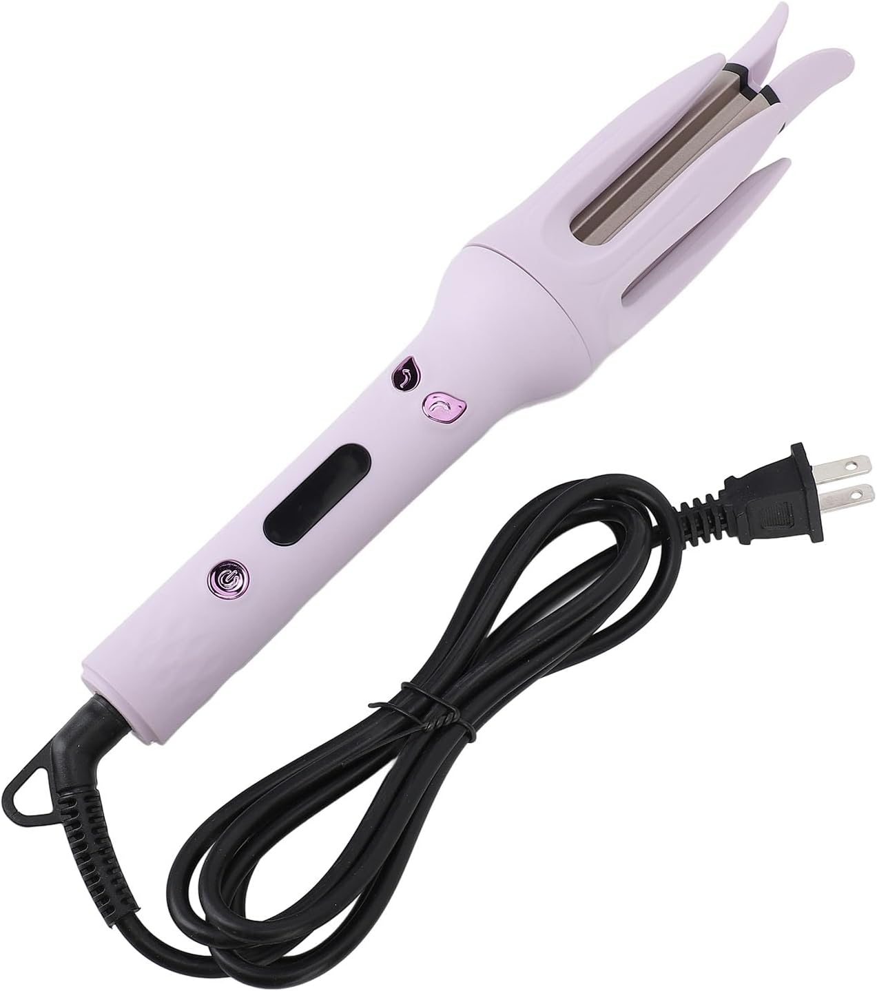 Automatic Hair Curler Rotating, Portable Adjustable Temperature Wave Curling Wand, Purple