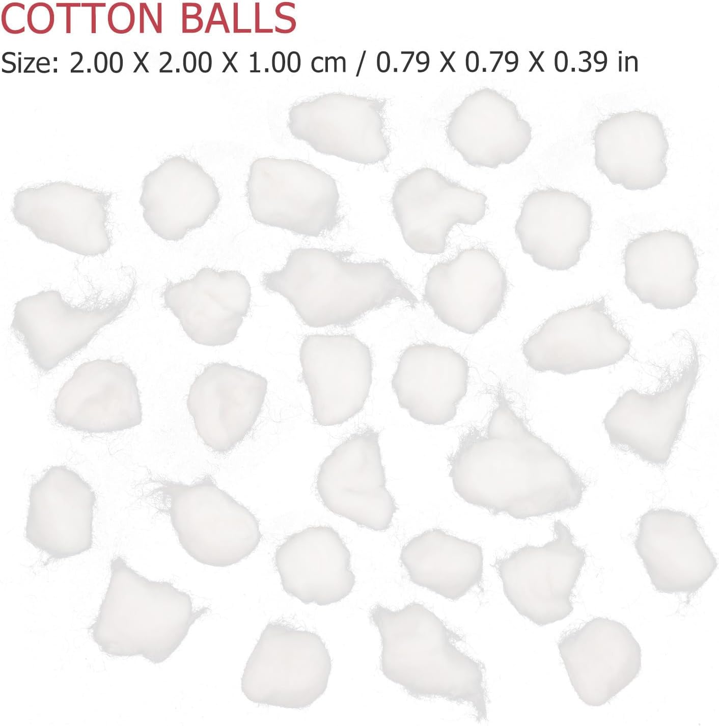 Cabilock 300pcs Nail Gel Removal Cotton Balls for Nail Polish Remover Lint-Free Cotton Pads and Gel Polish Removal Suitable for Manicure and Home Use