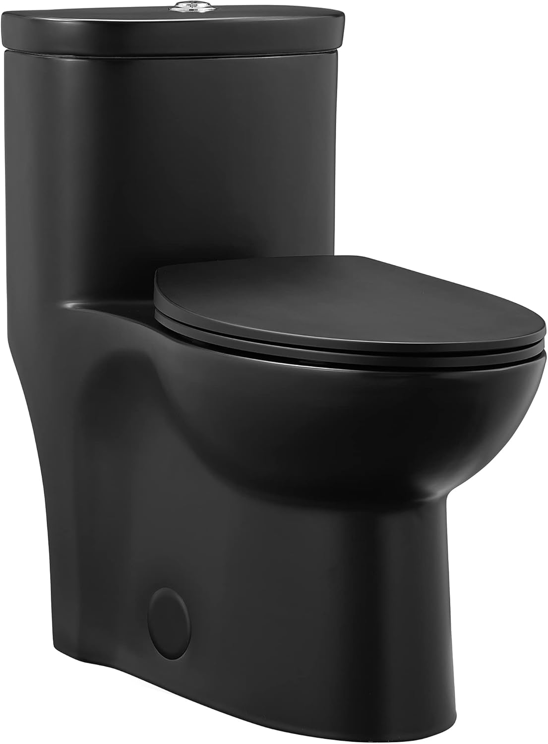 Swiss Madison SM-1T205MB Sublime One Piece Elongated Toilet Dual Flush, Matte Black
