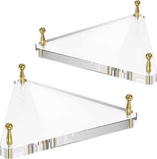 SVENJBB Clear Acrylic Basketball Holder, Display Stand for Football, Soccer, Volleyball, Ball Stand with Gold Pegs & Rubber Feet for Displaying Sports Memorabilia, 2 Pack