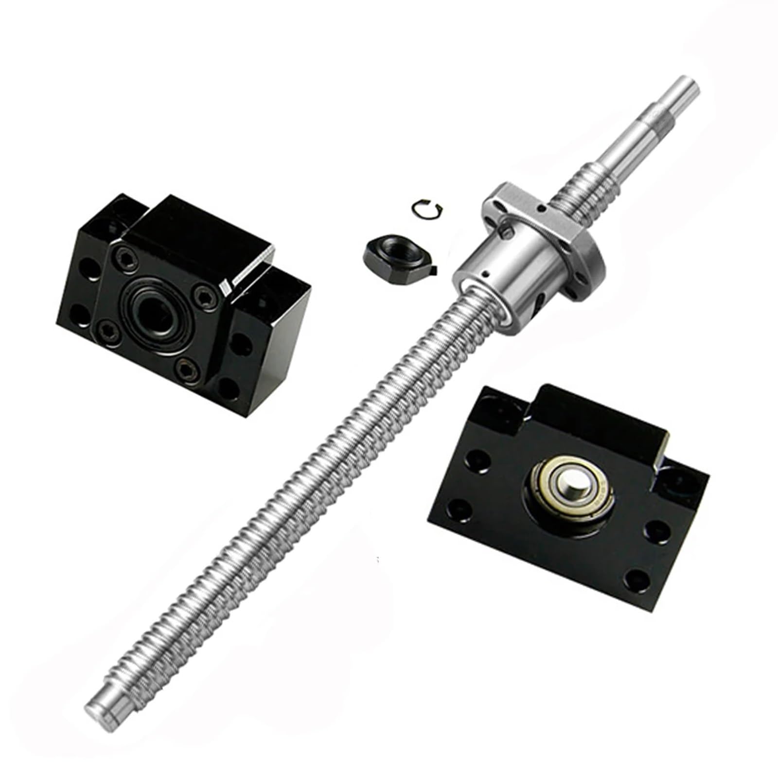 Vis à billes SFU1605 650mm avec écrou et supports de fixation BK12 BF12 - 6