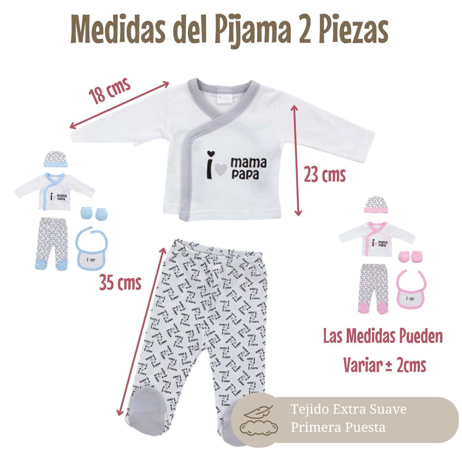 Canastilla Bebé Personalizada Hello!, Set de Regalo de Nacimiento con Ropita de Primera Puesta, Gel, Loción, Colonia, Toallitas y Marco Decorativo con Significado del Nombre (Rosa)