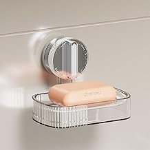 Vacuum Sucker Soap Box – Punch-Free Wall Mounted Soap Holder for Bathroom & Kitchen, No-Drill Suction Cup Design [ND-1001SG]