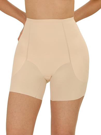 UNDERNEAT Women Hip Dip Shapewear Shorts with Removable Pads | Seamless 360° Compression & No-Roll Waistband | Invisible S...