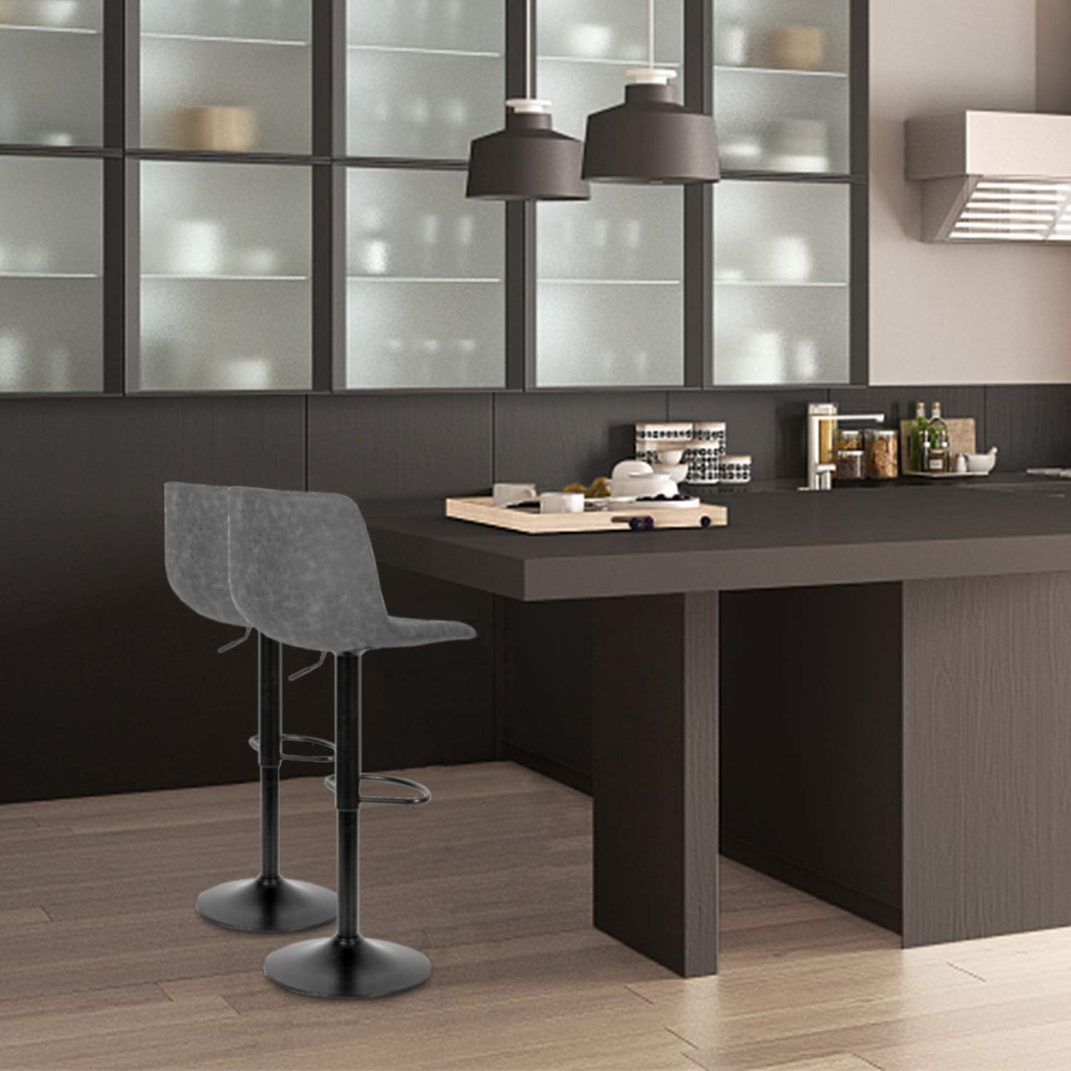Buy Oristus Grey Bar Stools Set Of 2