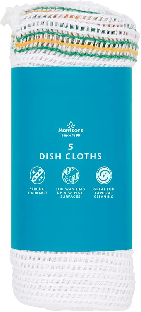 Morrisons 5 Dish Cloths