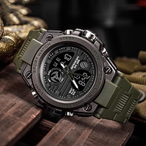 Miniatura 3 de KXAITO Men's Watches Sports Outdoor Waterproof Military Watch Date Multi Function Tactics LED Alarm Stopwatch