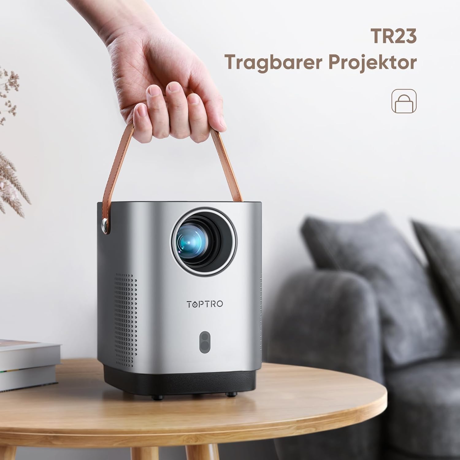 TOPTRO TR23 Portable Projector with handle