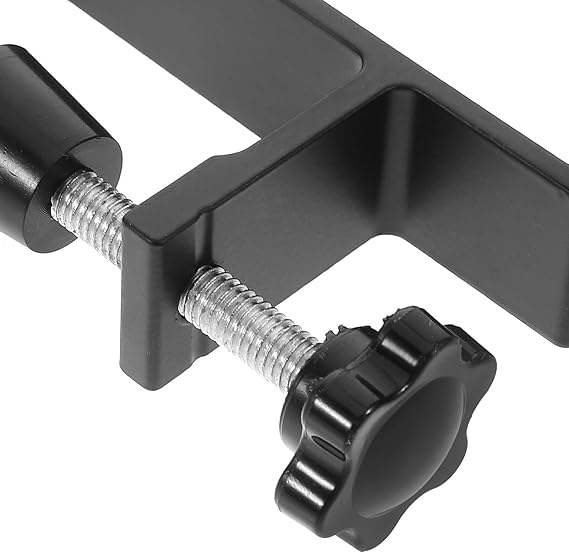 Fenical 2pcs Minimalist Desk Mount Hooks Clamp-on Aluminum Alloy Organizer for Headphones and Cables, Multifunctional Storage Solution for Office and Classroom Use