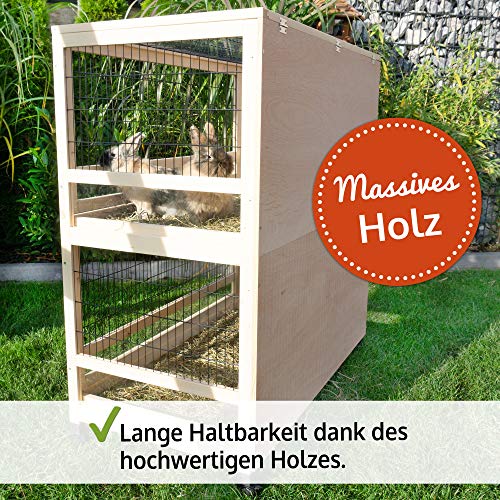 Meerschweinchenkäfig Zooprinz Edler Hasenstall aus Holz