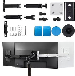 3D-Printed Portable Monitor Extension Arm, Side/Top Mount for Tablets, Phones & 7–18" Portable Screens, VESA 75x75 Compatible (Black, About)