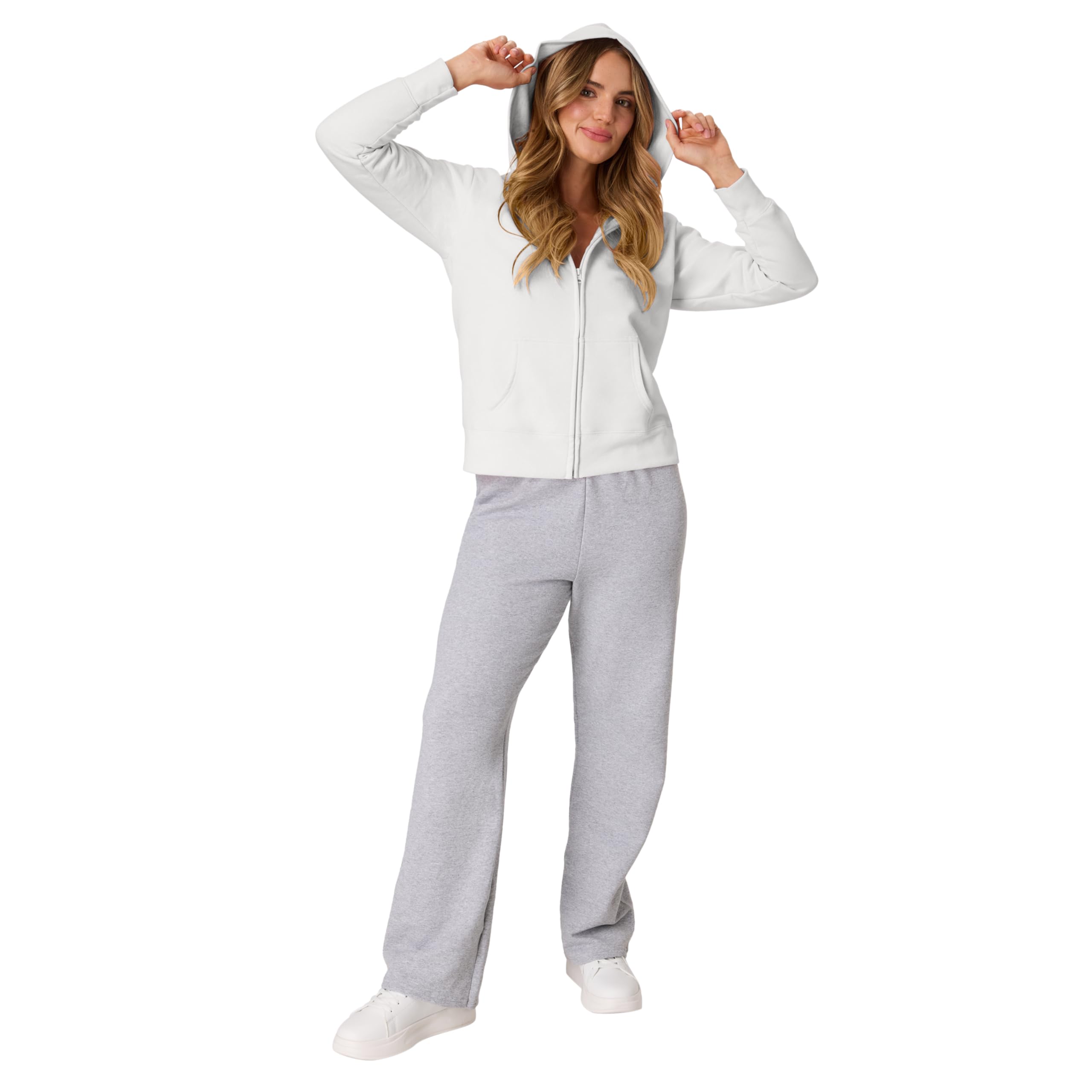 Hanes EcoSmart Full-Zip Hoodie Sweatshirt Sweat à Capuche Femme (Lot de 1)