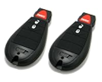 Pair of OEM Electronic Keyless Entry Remote Fobs FOBIK Compatible with Chrysler Dodge Jeep (FCC ID: IYZ-C01C)