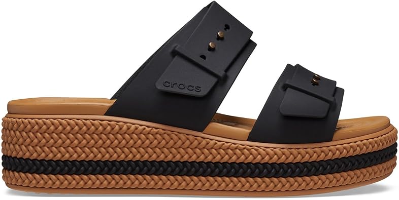Crocs Women's Brooklyn Woven BuckleWedge Sandal