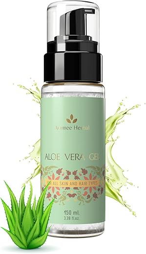 Avimee Herbal Pure Aloe Vera Gel | For Intense Moisturization | Fights Acne | Make Your Own DIY Masks | For Skin & Hair |150 ml