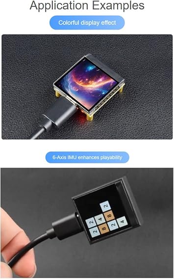 ESP32-S3 1.3inch Display Development Board, with Onboard 1.3inch LCD 240240 Pixels 262K Color Display, Built-in ST7789V2 Display Driver Chip and 6-Axis IMU, Supports 90 Hardware Rotation
