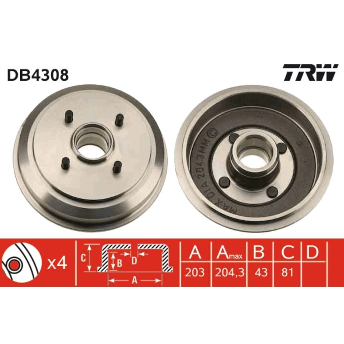 TRW Automotive Aftermarket GS8738: Kit Ganasce Freno, Ricambio Originale Per Impianto Frenante. Qualità Affidabile. - 4