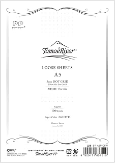 Sakae Technical Paper Tomoe River FP Loose Sheet, A5, 5mm Dot (SR-A5P-D5W)