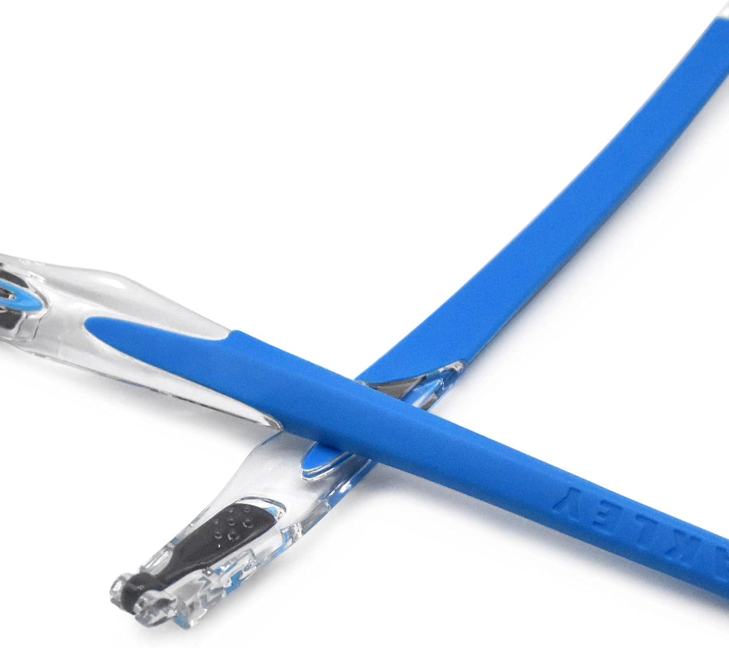 HKUCO 赤/ブルー/オレンジ ゴム交換用透明フレーム脚 Oakley Crosslink Sweep/Switch